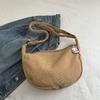New Candy Color Waffle Art Student Versatile Simple Daily Women's Shoulder Crossbody Bag