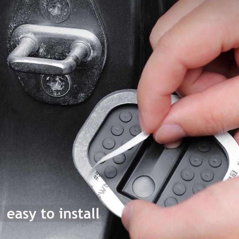 4 Stück Für BYD YUAN PRO ATTO 2 YUAN UP 2025 2024 Schwarze Auto-Türschloss-Schutz-Silikonabdeckung Zubehör
