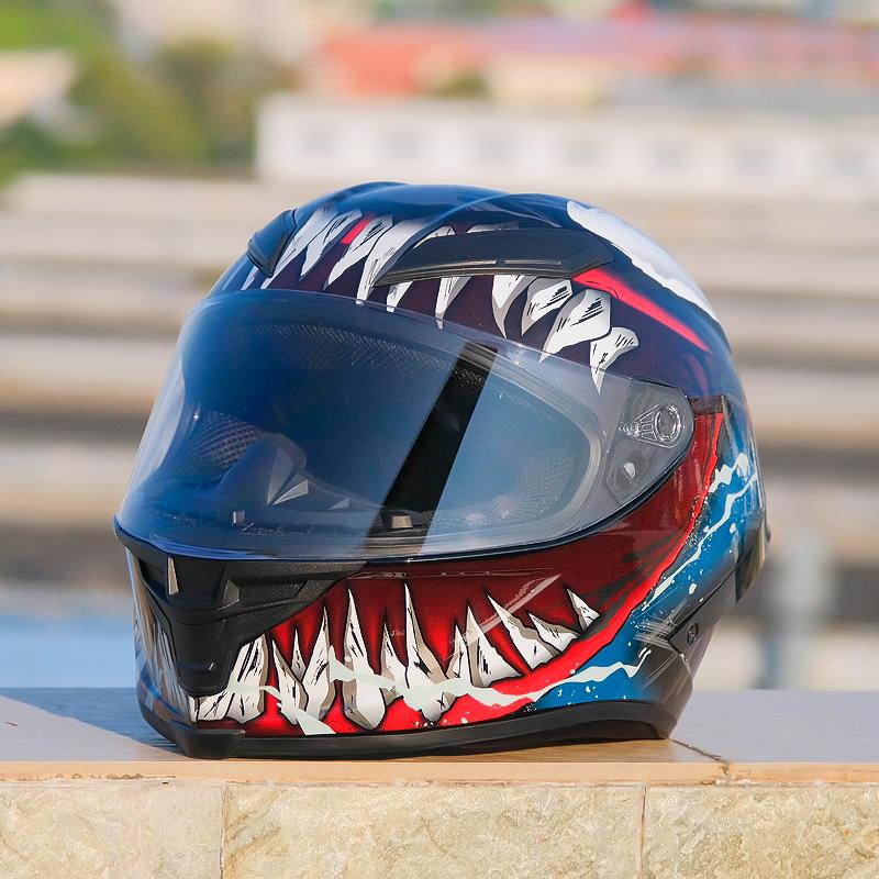 

Оригинальный шлем NITRINOS Venom с большим спойлером, мотоциклетный шлем, полнолицевой гоночный шлем, внедорожный шлем Casco Casque, одобрено ECE S