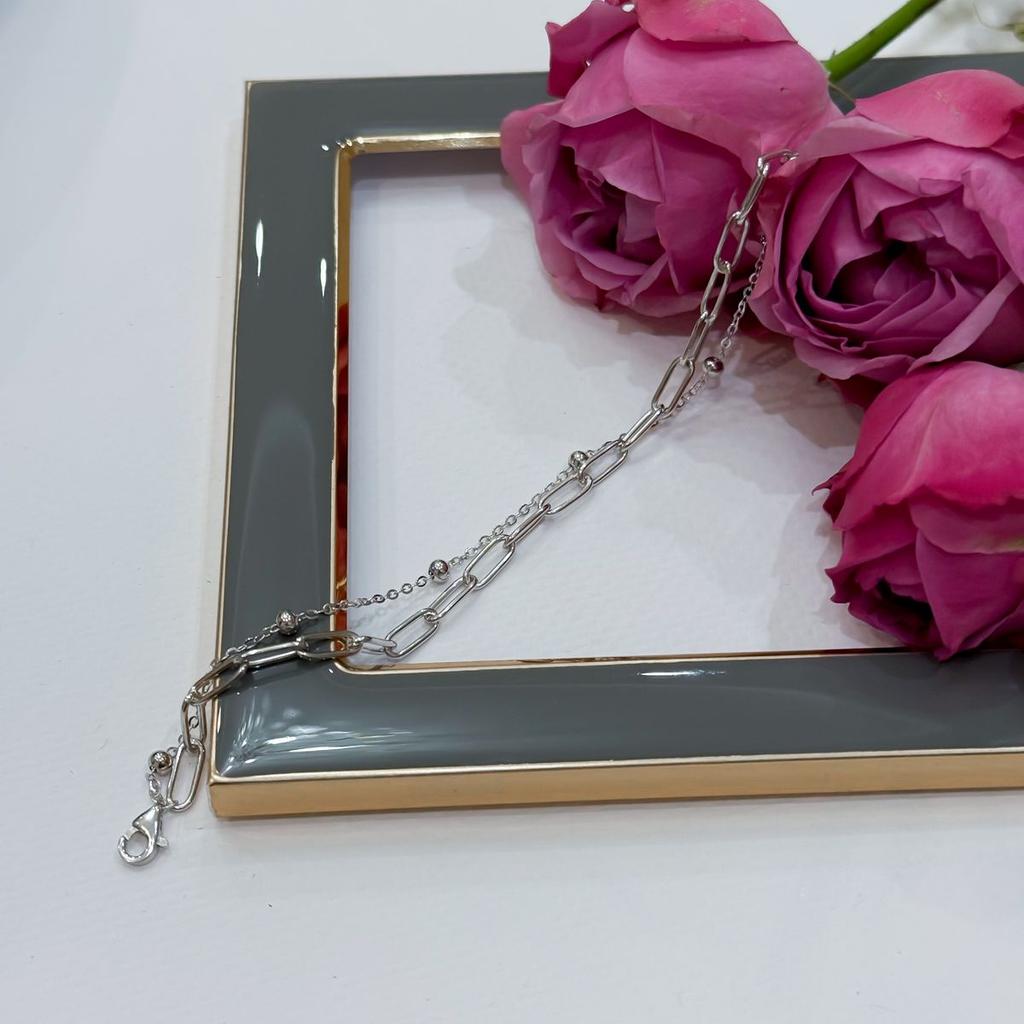 Silberarmband ohne Steine, Gewicht des Artikels 4,84 g (2172888)