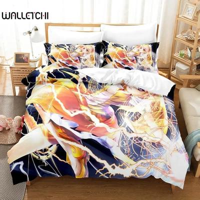 Smile PreCure 3D Anime Bedding Set Single Twin Full Queen King Size Kawaii Duvet Cover for Adult Kid Bedroom
