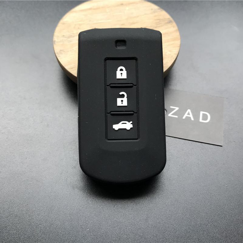 ZAD silicone car key case cover set fob for MITSUBISHI OUTLANDER Lancer EX ASX colt Grandis Pajero sport Remote key protection