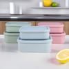 Food-Grade Silicone Lunch Box Set Microwave Safe Bento Container Office Workers Students Portable Meal Prep