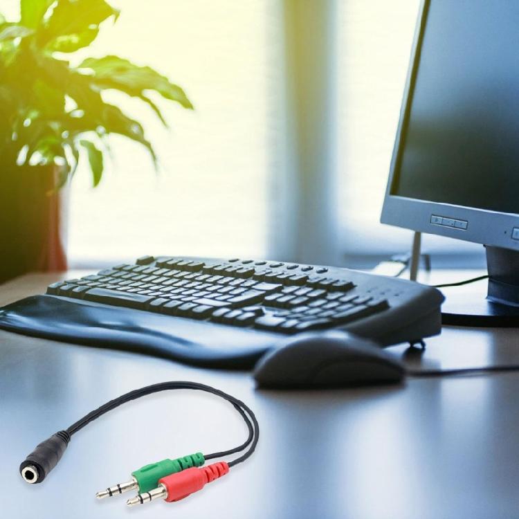 3.5mm Signal Y Splitter Cable Female to 2x3.5mm Male Adapter Speaker Headphones Extension Cable Headphones Splitter