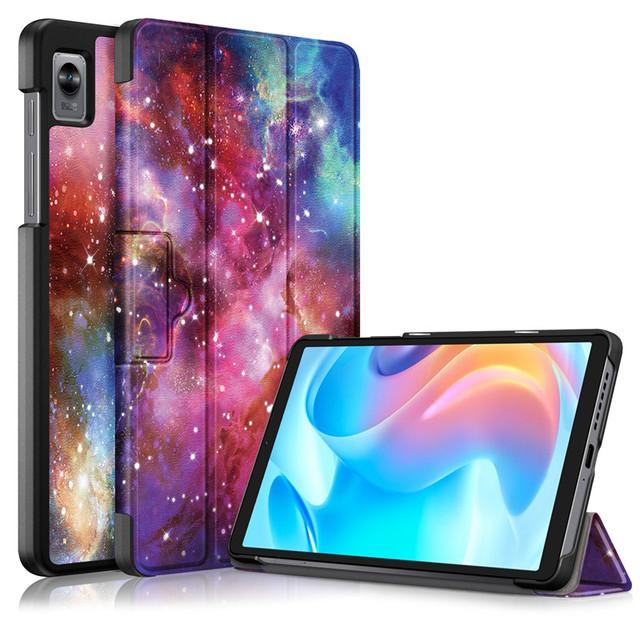 

Чехол для планшета Realme Pad Mini, чехол 8,7 дюйма, 2022, милый Единорог, кошка, раскрашенная магнитная откидная подставка, чехол для Realme Pad Mini, чехол Realme Pad Mini 8.7 флокс