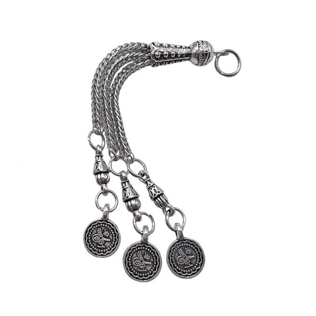 Vintage Metal Brushes Antique Silver Necklace Accessories Religious Jewelry Making Components DIY Bracelet Connectors