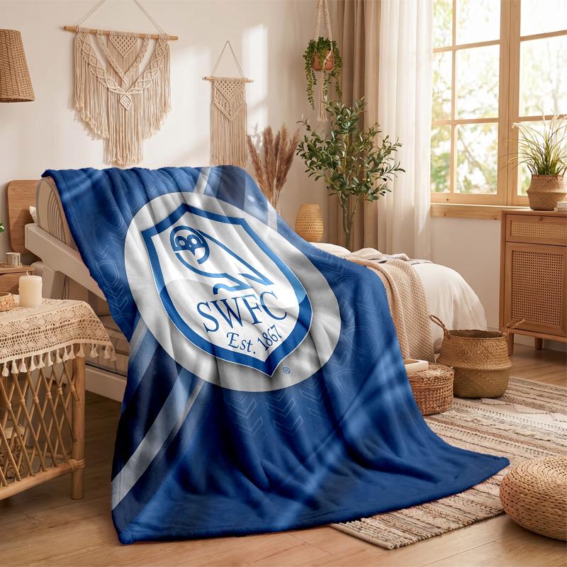 Coperta in Pile a Tema Sheffield Wednesday Morbida e Accogliente Coperta in Peluche per Camera da Letto Divano Viaggio