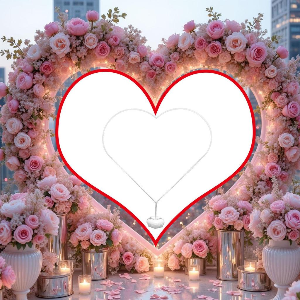 Love Balloon Column Arch Frame Simple for Birthdays Baby Showers Graduations