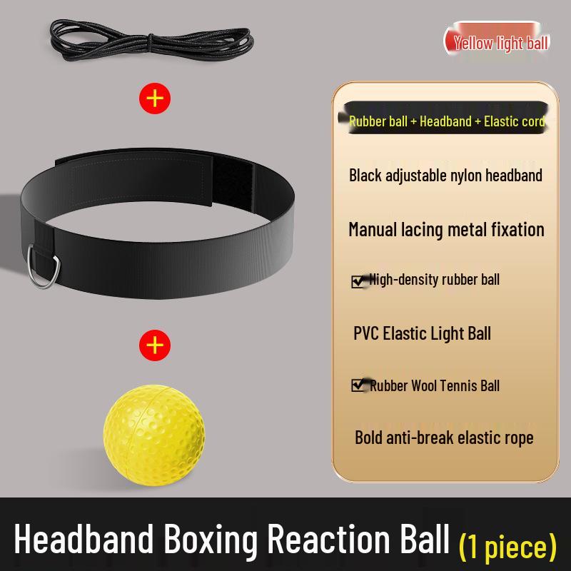 Magic Tyson Boxing Reflex Ball Training Headband for Children's and Adult's Concentration and Skill Development