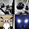 2Pcs Scooter ATV Auxiliary Fog Spot Light 6 LED  LED Motorcycle Driving Lamp