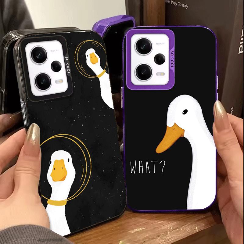 Funny Cartoon Goose Game Shockproof Phone Case for Xiaomi Redmi Note 15 14 13 12 Pro Plus 11 11S 11T 5G Cover Anti Fall Fundas