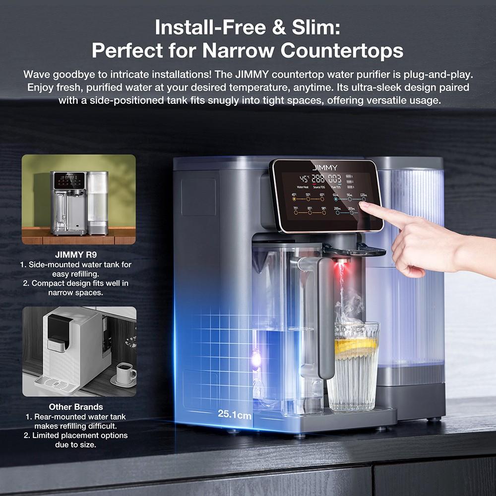 Oczyszczacz wody JIMMY R9 7-etapowa filtracja RO Natychmiastowa gorąca woda Sterylizacja UV Zbiornik 5L Ogrzewanie 2200W