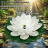 Solar-Wasserspiel, Schwimmende Mini-Lotus-Wasserpumpe/Teichpumpe, Perfekte DIY-Teichdekoration DIY-Vogelbad, 1,2W Wasserfallbrunnen