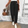 2025 Women's High Waist Cotton Linen Drawstring Casual Pants with Pockets