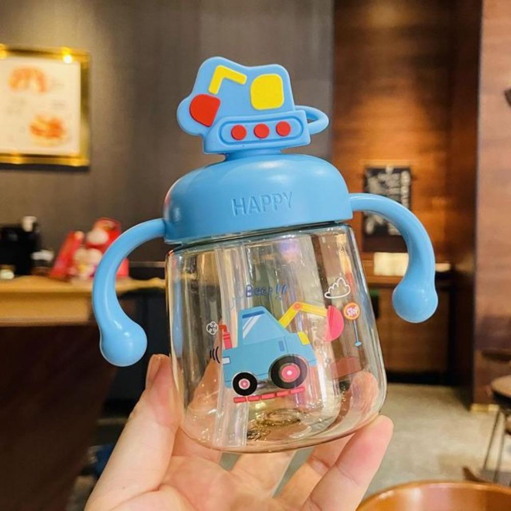 Cartoon Baby Drinking Cup 350ml Toddler Milk Cup Creative Baby Feeding Bottle  Baby