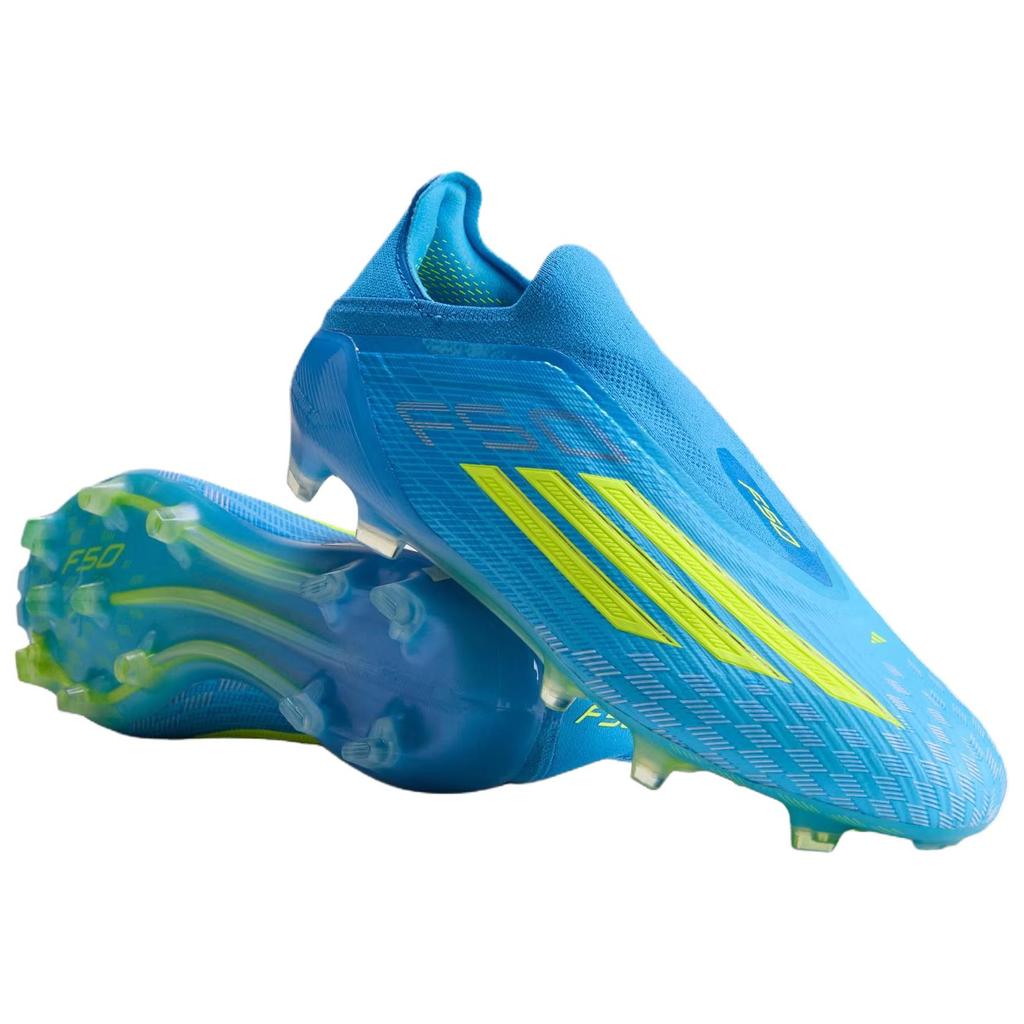adidas F50 Elite Laceless FG 'Lucid Ray Blue Team Solar Yellow 2 Lucid