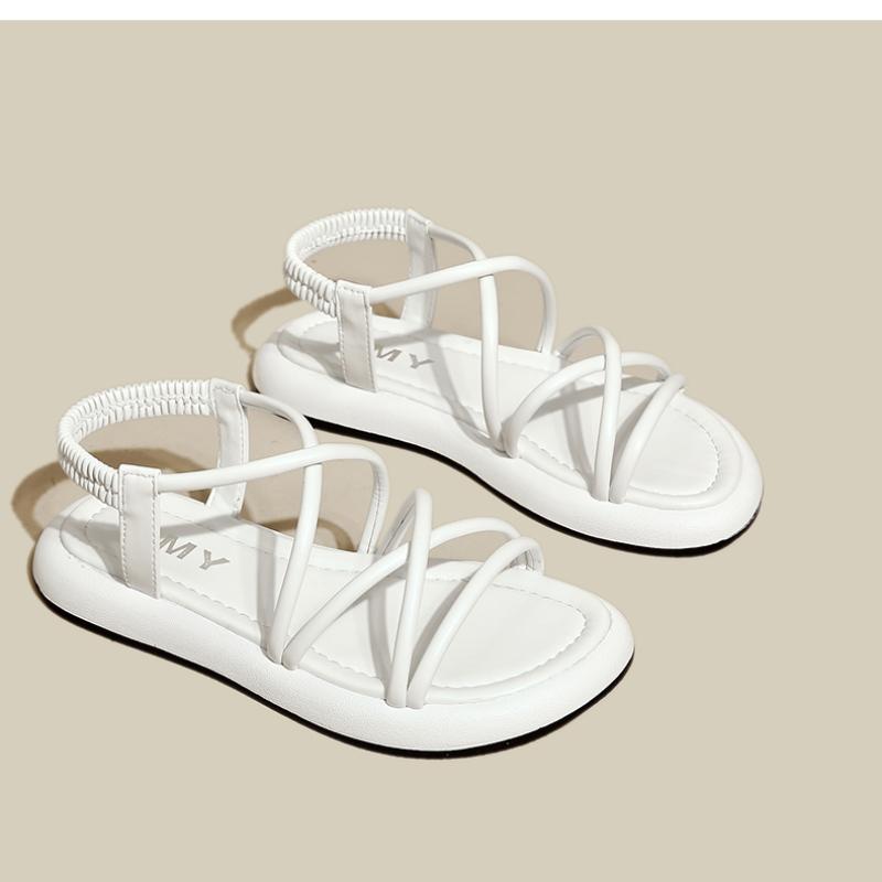 fashion Thick Sole Sandals Women 2024 New Summer Soft Sole Elevated Casual Roman Sandals Small Womens Shoes  Sandalias Mujer  Sandal