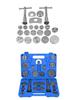 22-delat verktygsset för återdragning av bromskaliperskolvar och byte av bromsbelägg