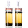 1.3L Glass Fermentation Kit (2-Pack) – Pickling Containers, Glass Jars, Weights & Airlocks, for Sauerkraut, Kimchi, Kombucha, Pickles