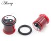 Alisouy 2 Stück 10 mm Tai Chi Yin-Yang Acryl Taper Ohr Tunnel Plugs Flesh Flared Expander Keil Messgeräte Piercing Körperschmuck