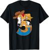 Fashion and Pixar's Toy Story Fifth Birthday 5 Years Old T-Shirt