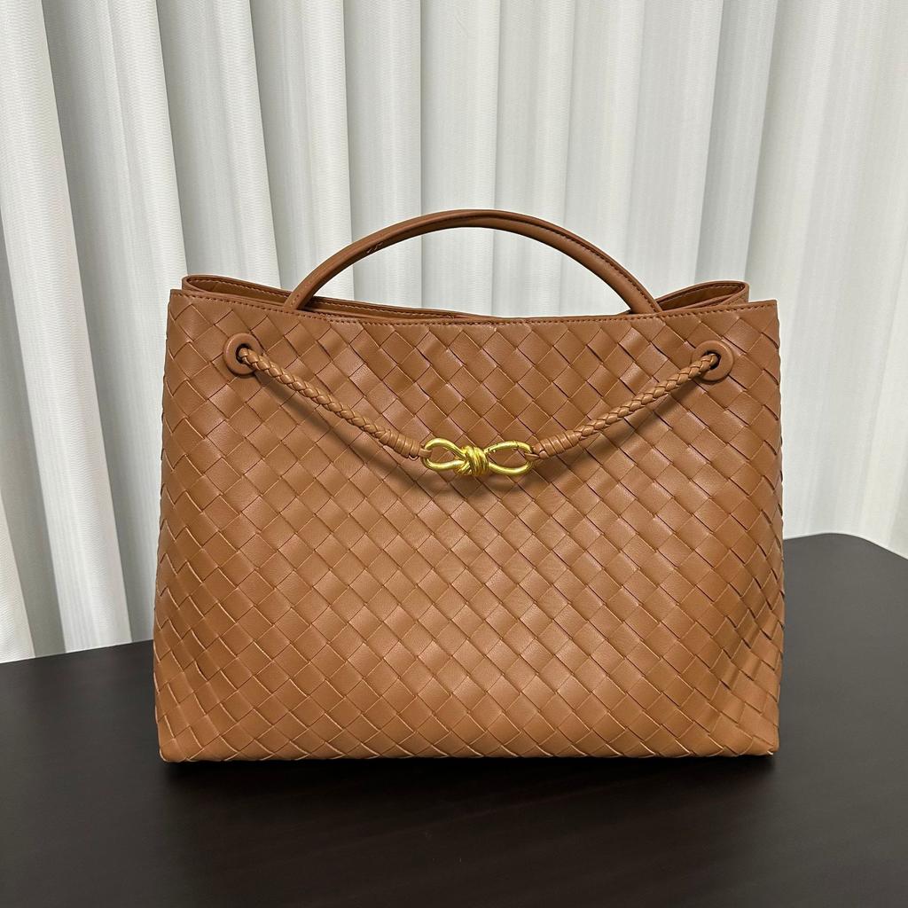 Geantă țesută nouă, de modă, de capacitate mare, versatilă, din piele de vacă, geantă de mână casual cu un singur umăr