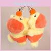 Water Pig Plush Doll Keyring With Short Pile Fabric For Birthday Gift And Bag Decoration