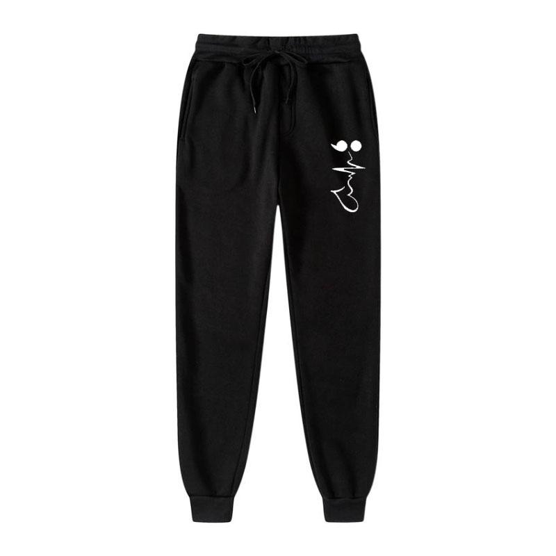 Women's Hart Bedrukte Fitness Jogging Casual Fashion Printed Pattern Sweatpants Daily Sportswear Loose Fitness Drawstring Pants