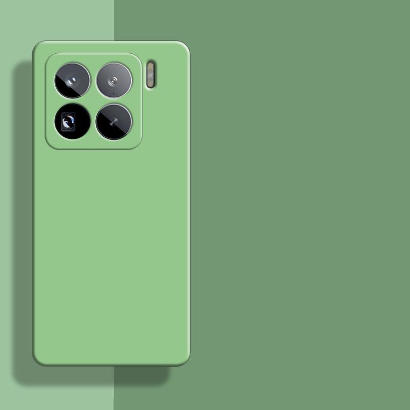 

Для Xiaomi 15 Pro 5G Чехол для Xiaomi 15 Чехол Оригинальный жидкий силиконовый резиновый противоударный бампер для Xiaomi 15 Pro For Xiaomi 15 зелёный