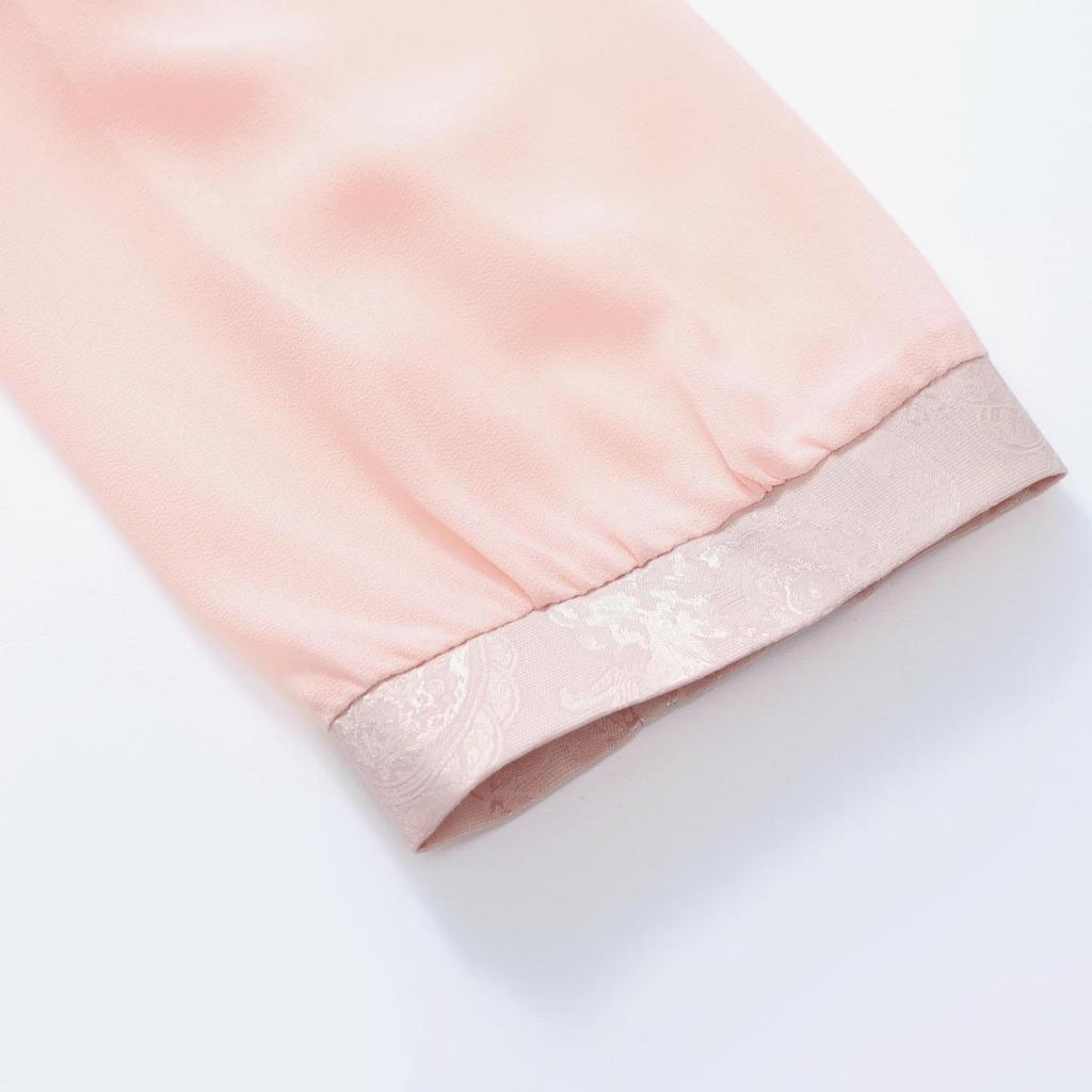 Stylish Spring & Autumn Seven-Sleeve Embroidered Top for Middle-Aged and Elderly Women - New Chinese National Style Shirt
