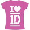 One Direction Official Ladies Fitted T Shirt - Xlarge