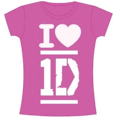 One Direction Official ladies fitted t shirt - Xlarge S