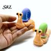 Colorful Snail Sculpture 3D Printed Figurines, Articulated Toy, Movable Joints Animal Twist Segmented Structure Toy Fidgety for Home Office
