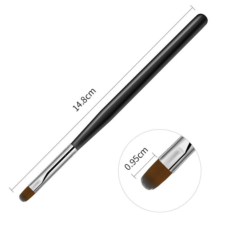 14 Sizes Nail Art Brush Metal Handle Nail Liner Brush Stripe Pattern Painting Brush Acrylic UV Gel Extension Drawing Carving Pen