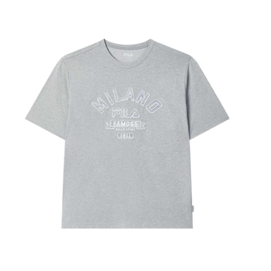 

FILA Milano Series Skin-Friendly Minimalist Versatile Soft Short Sleeve T-Shirt Men Tops F11M535101F-MG M
