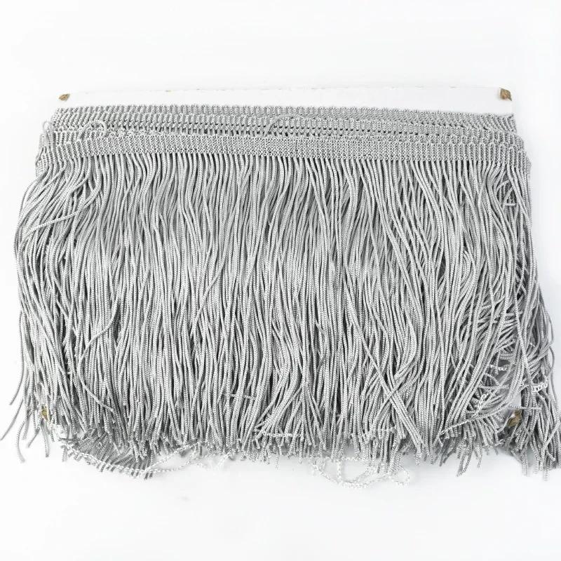 5M Meetee Polyester Tassel Fringes 10-30cm Lace Trim Ribbon for Dress Curtain Decorative Ribbons Fringe Fabric Sewing Accessory