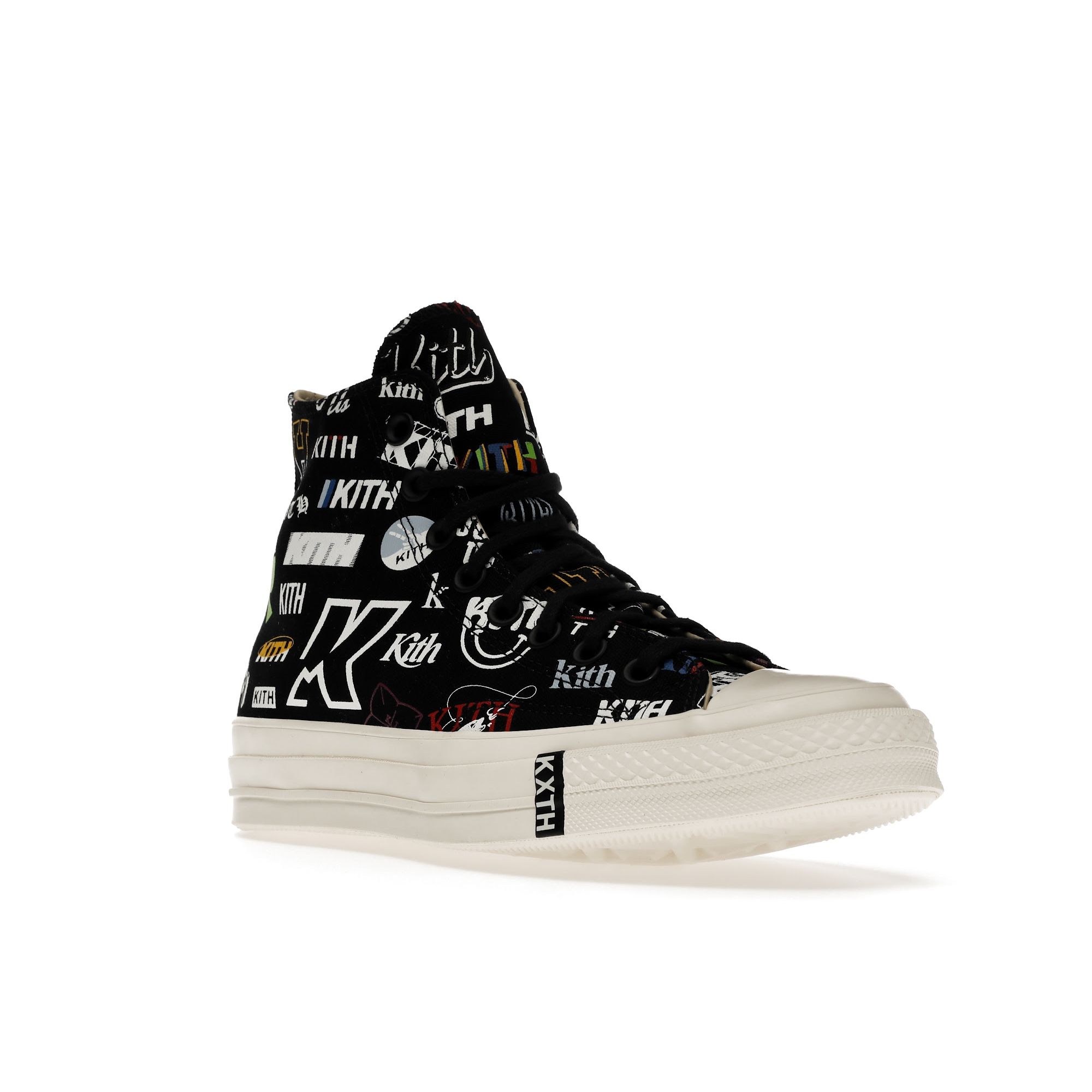 Converse Kith x Chuck 70 High 10th Anniversary — черные кроссовки унисекс Multi Egret — фото 2