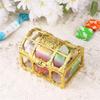 10pcs Candy Box Treasure Chest Shape Sugar Containers Holder Gift Storage Case Party Wedding Hand Gift Hollow Candy Box