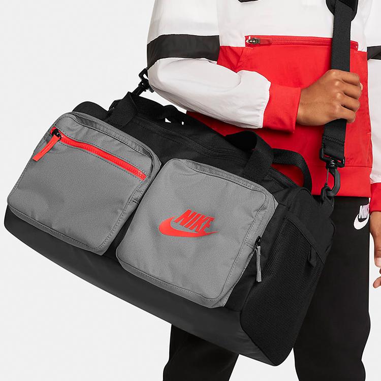 Nike Multi-Pocket Durable Large Capacity Outdoor Shoulder Crossbody Bag Fabric Travel Gym Bag Men Bags Black BA6169-011