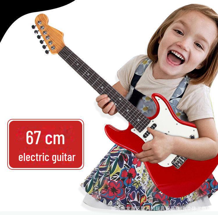 Children's Electric Guitar Toy: 6-String Beginner Bass for Boys and Girls