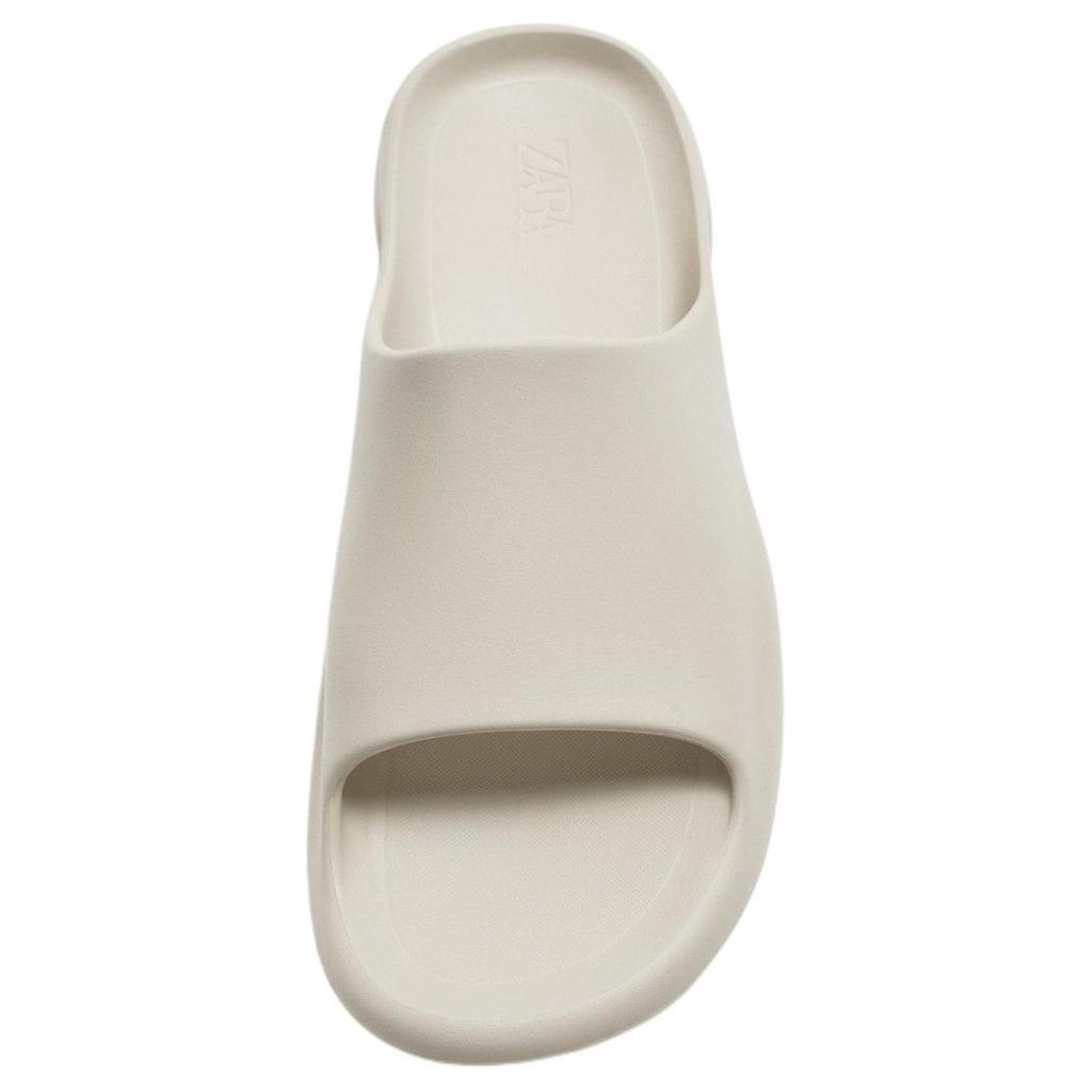 Zara Lightweight EVA Open-Toe Anti-Chafe Slide Sandals Men Footwear White 12701420805