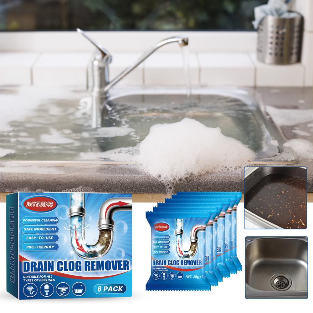 Jaysuing Anti-Clog Drain Powder for Toilets & Kitchens