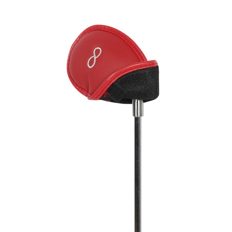 10Pcs Golf Head Cover Color Leather Iron Cover Golf Club Cover with Big Number