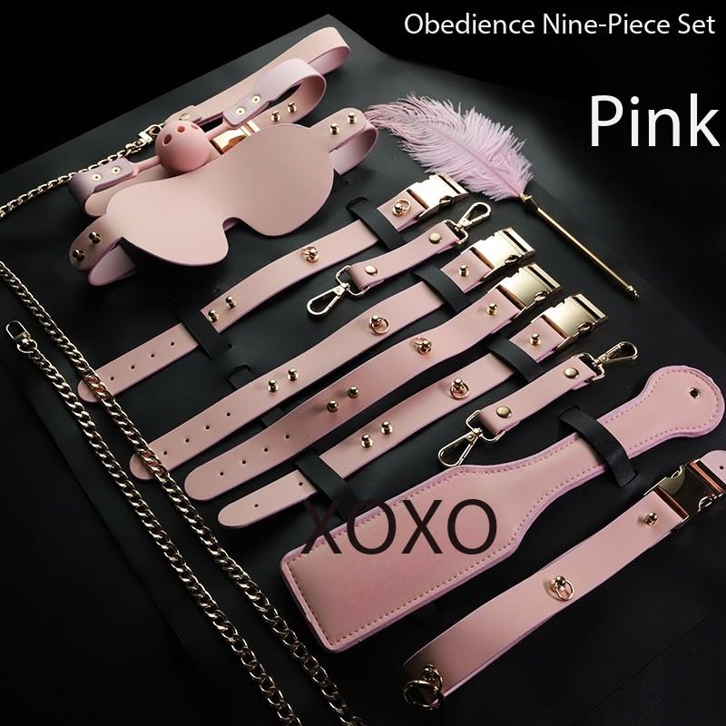 Genuine Leather SM Sex Toys Male and Female Handcuffs Slave Training Bondage Gear for Male and Female
