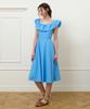 LETTRE DE LE TOILE Sunday Ruffle Detail Dress (Blue)