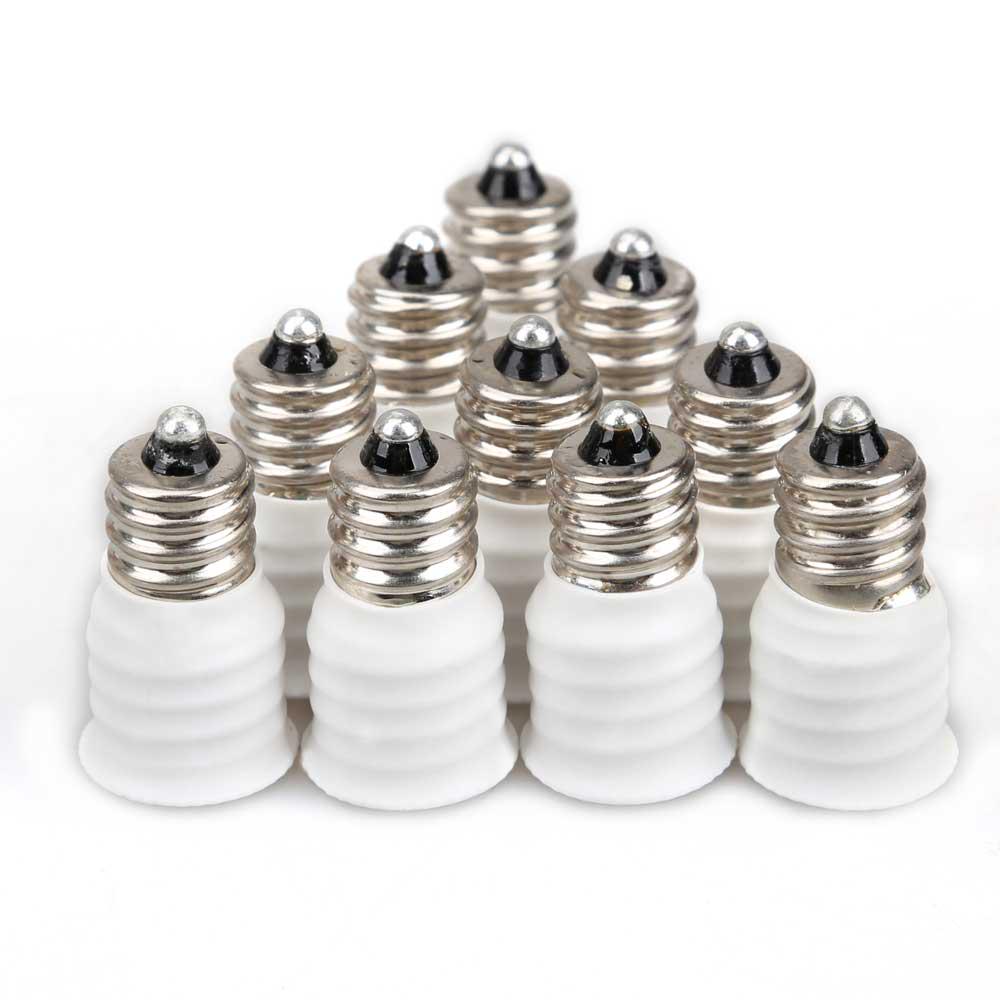 E12 To E14 Adapter Screw-in Lamp Socket Socket Adapter Light Socket Converter Light Bulb Converter for Home Use