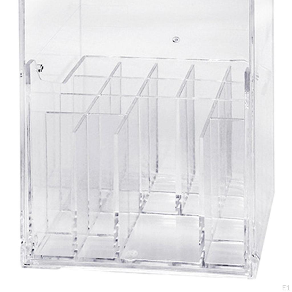 Органайзер для кистей для макияжа на столешницу для туалетного столика с отсеком для контейнера, крышка для косметических кистей