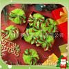 Handmade Green Pom Christmas Tree Ornament With Bowknot Decor Holiday Party Gift
