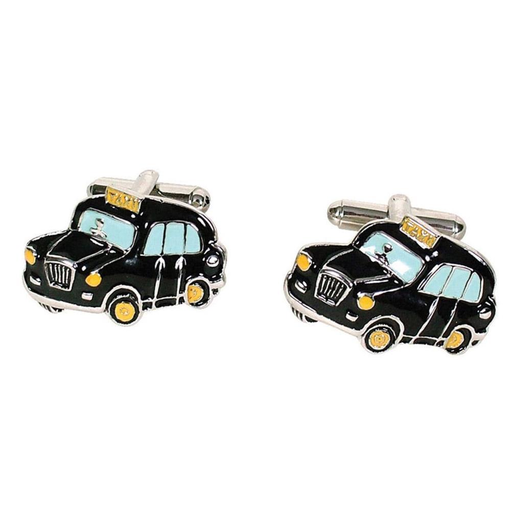 Gdesign London Taxi Knopfmanschettenknöpfe (Schwarz)