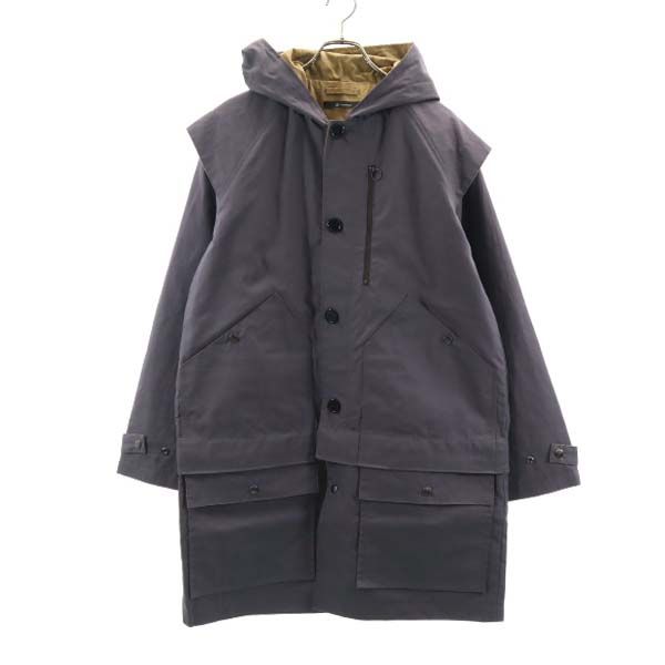 unused Johnbull separate coat L gray Hooded jacket 2-way Men's Used